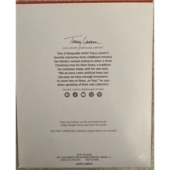 Hallmark 2024 Keepsake Disney Oogie Boogie Ornament Nightmare Before Christmas - Picture 2 of 4